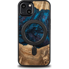 Bewood Wood and Resin Case for iPhone 13 MagSafe Bewood Unique Neptune - Navy and Black