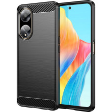 Hurtel Flexible carbon pattern case for Oppo A98 5G Carbon Case - black