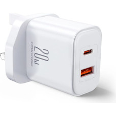 Joyroom UK Joyroom FlashSeries JR-TCF05 20W USB-A USB-C charger - white