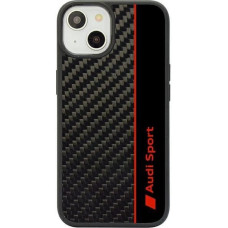 Audi Carbon Fiber Stripe iPhone 14 6.1" black/black hardcase AUS-TPUPCIP14-R8/D1-BK