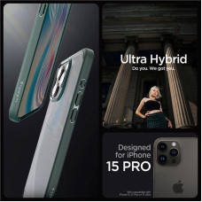 Spigen Ultra Hybrid, frost green - iPhone 15 Pro