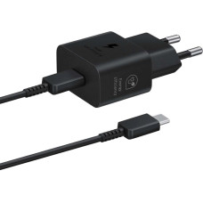 Samsung EP-T2510XBEGEU 25W SFC GaN wall charger with USB-C cable - black