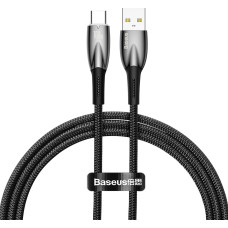 Baseus Glimmer Series Fast Charging Cable USB-A - USB-C 100W 480Mbps 1m Black