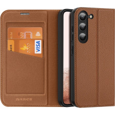 Dux Ducis Skin X2 case Samsung Galaxy S23+ flip case wallet stand brown