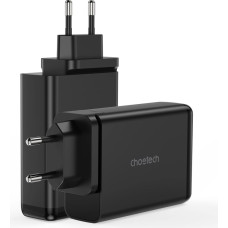 Choetech charger GaN 140W 4 ports (2x USB C, 2x USB) black (PD6005)