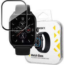 Wozinsky Full Glue Tempered Glass Tempered Glass For Xiaomi Amazfit GTS 4 9H Full Screen Cover With Black Frame