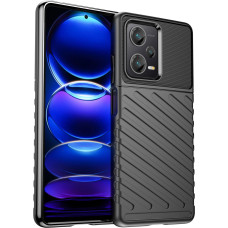 Hurtel Thunder Case case for Xiaomi Redmi Note 12 Pro+ silicone armor case black