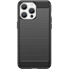 Hurtel Flexible carbon pattern case for iPhone 15 Pro Max Carbon Case - black