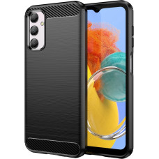 Hurtel Flexible carbon pattern case for Samsung Galaxy M14 Carbon Case - black