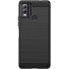 Hurtel Carbon Case silicone case for Nokia C22 - black