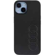 Audi Synthetic Leather iPhone 14 6.1" black/black hardcase AU-TPUPPCIP14-TT/D1-BK