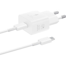 Samsung EP-T2510XWEGEU 25W SFC GaN wall charger with USB-C cable - white