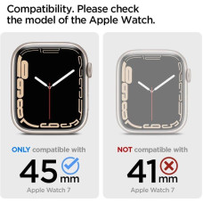 Spigen Ultra Hybrid case for Apple Watch 7 / 8 / 9 (45 mm) - transparent