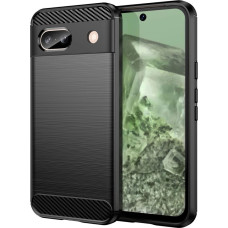 Hurtel Carbon Case for Google Pixel 8A Flexible Silicone Carbon Cover - Black