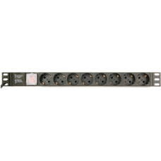 Gembird Power Distribution Unit PDU 8 Schuko Sockets 1U 16A C14 Plug 3m