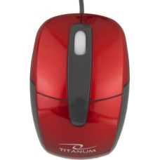 Titanum Titanium TM108R RED 1000DPI OPTISKĀ DATORPELE