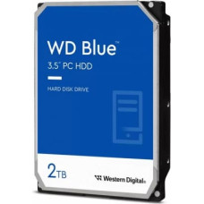 Western Digital HDD|WESTERN DIGITAL|Blue|2TB|SATA 3.0|64 MB|5400 rpm|3,5