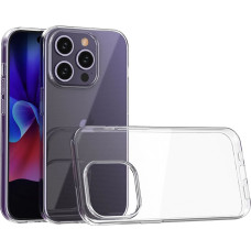 Hurtel iPhone 15 Pro case from the Ultra Clear series in transparent color