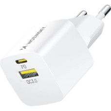 Wozinsky WWCEAC GaN USB-A USB-C 33W wall charger - white