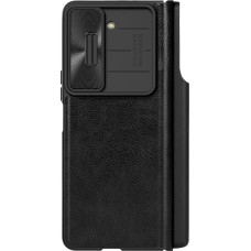 Nillkin Qin Leather Pro Leather Case with Camera Protector for Samsung Galaxy Z Fold 5 - Black