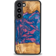 Bewood Wood and resin case for Samsung Galaxy S23 Plus Bewood Unique Vegas - pink and blue