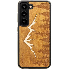 Bewood Wooden case for Samsung Galaxy S23 Bewood Mountains Imbuia