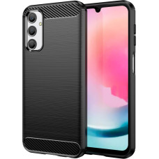 Hurtel Flexible carbon pattern case for Samsung Galaxy M34 Carbon Case - black