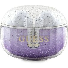 Guess Glitter Gradient TWS Bluetooth headphones with docking station - purple