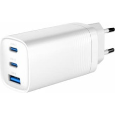 Gembird Lādētājs Gembird 3-port 65W GaN USB PowerDelivery fast Charger White