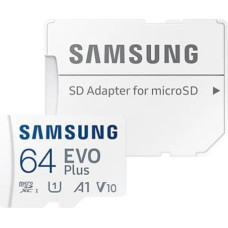 Samsung Memory card microSD MB-MC64SA EU EVO Plus 64GB + adapter