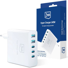 3Mk Protection 3mk Hyper Charger GaN USB / USB-C QC PD 140W wall charger white