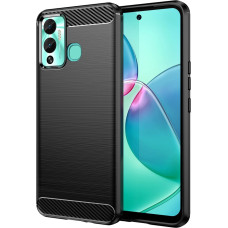 Hurtel Carbon Case case for Infinix Hot 12 Play NFC / Hot 12 Play flexible silicone carbon cover black