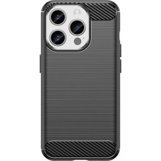 Hurtel Flexible carbon pattern case for iPhone 15 Pro Carbon Case - black