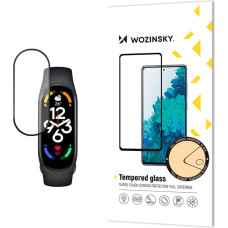 Wozinsky Durable Wozinsky Full Glue Full Screen Tempered Glass with Frame for Xiaomi Mi Band 8 - Black