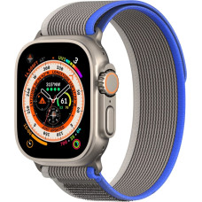 Dux Ducis Sport Velcro Strap for Apple Watch Ultra / 9 / 8 / 7 / 6 / SE / 5 / 4 / 3 / 2 / 1 (42, 44, 45, 49 mm) Dux Ducis Strap YJ Version - Blue-Grey