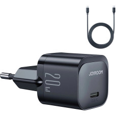 Joyroom JR-TCF02 USB-C PD 20W wall charger + USB-C cable - black