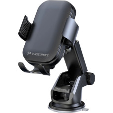 Wozinsky WUMID phone holder with 15W inductive charger for car dashboard - black