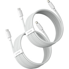 Baseus Simple Wisdom Lightning / USB-C cable 20W 1.5 m 2 pcs - white