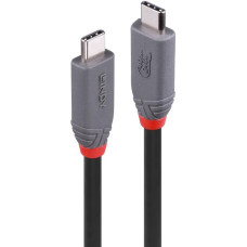 Lindy CABLE USB4 240W TYPE C 0.8M/40GBPS ANTHRA LINE 36956 LINDY