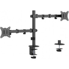 Gembird Desk mounted double monitor arm 17-32 inches 9kg