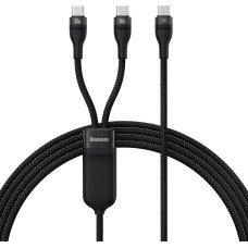 Baseus Flash Series Ⅱ Fast Charging Cable 2in1 USB-C - 2xUSB-C 100W 1.5m black