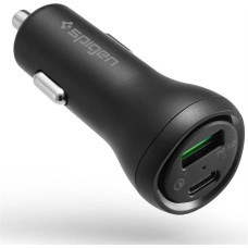 Spigen STEADIBOOST F31QC 2-PORT CAR CHARGER PD27W/QC3.0 BLACK