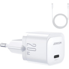 Joyroom JR-TCF02 USB-C PD 20W wall charger + USB-C cable - white