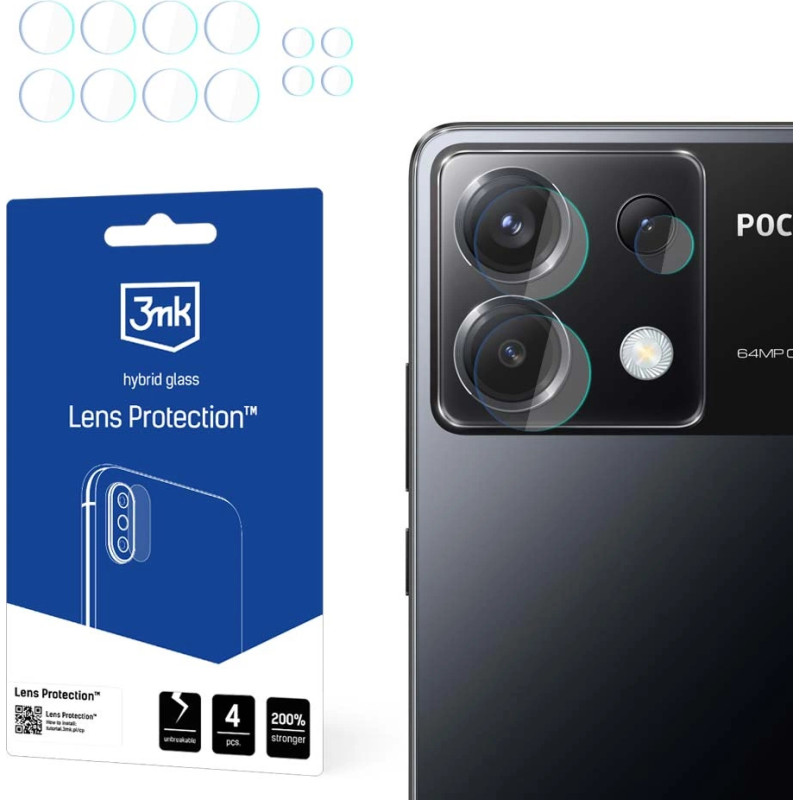 3Mk Protection 3mk Lens Protection™ hybrid camera glass for Poco X6 5G