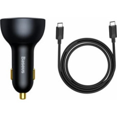 Baseus Auto lādētājs Baseus USB + 2 x USB-C 160W + 1m Cable