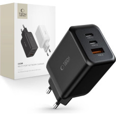 Tech-Protect C65W network charger 2x USB-C PD 65W / USB-A QC 3.0 - black