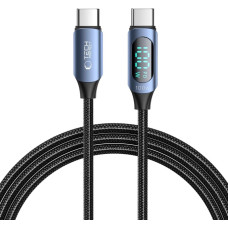 Tech-Protect UltraBoost cable with LED display USB-C / USB-C PD 100W 5A 2m - blue