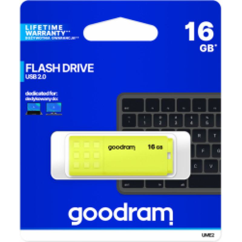 Goodram UME2 USB 2.0 16GB Yellow