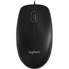 Logitech B100 Corded Mouse - BLACK - USB - B2B