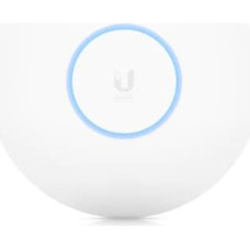 Ubiquiti U6 Pro; WiFi 6; 6 spatial streams; 140 m² (1,500 ft²) coverage; 350+ connected devices; Powered using PoE; GbE uplink.